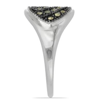 BUY AUSTRIAN MARCASITE GEMSTONE RING IN STERLING SILVER